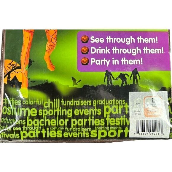 New Morphsuit Costume Size Large Bodysuit Pumpkin Halloween Scary Party Cosplay - Picture 4 of 7